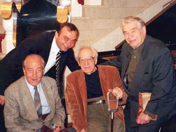 G.P.Ansimov, B.A.Pokrovsky, Matvey Osherovsky and Dmitry Bertman.